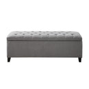 Elegant Design Tufted Top, Soft Close Storage Bench
