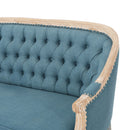 French Country Chesterfield Style Tufted Loveseat