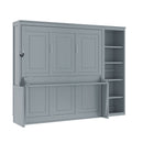 Sturdy Murphy Bed With Desk And Bookshelf