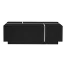 Extendable Coffee Table With 2 Hidden Storage Space And 2 Drawers For Living Room