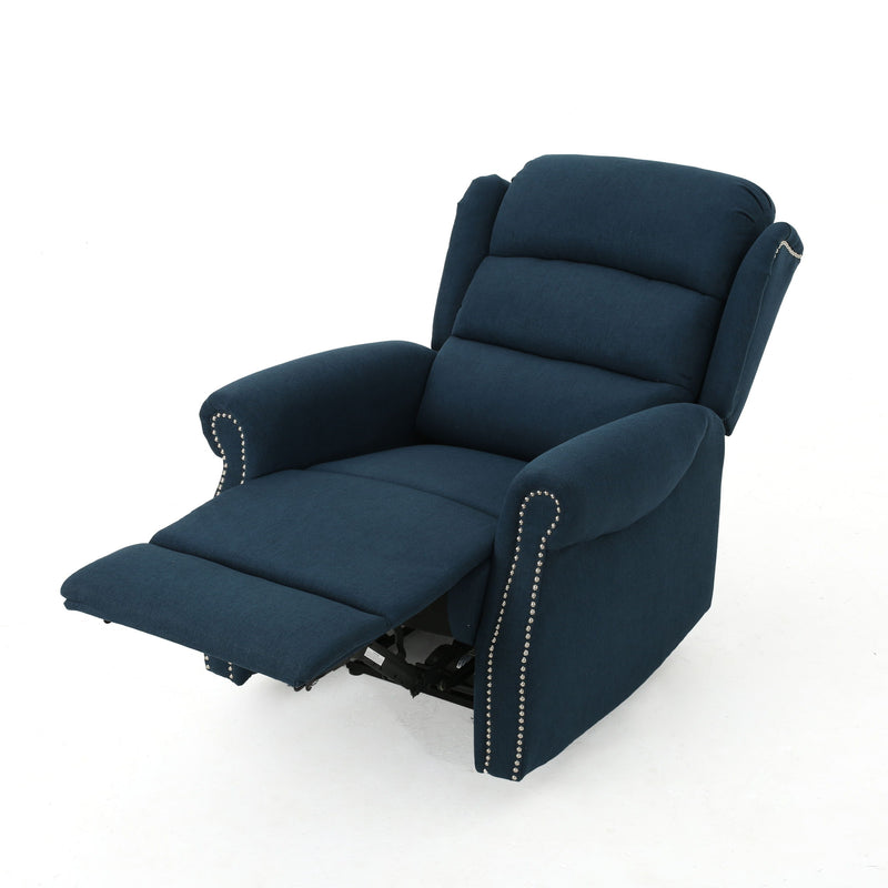 Power Recliner Chair - Navy Blue