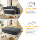 Convertible Floor Sofa Bed With Multi Functional Blanket