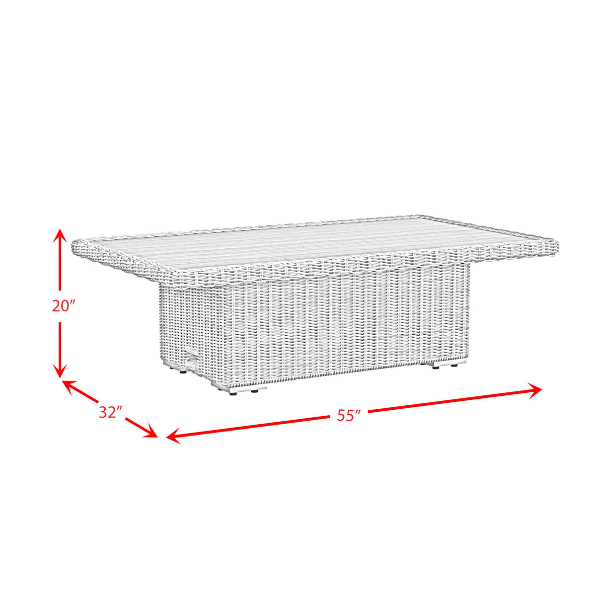 Carmona Coffee Table in Natural by Elements International, view 2