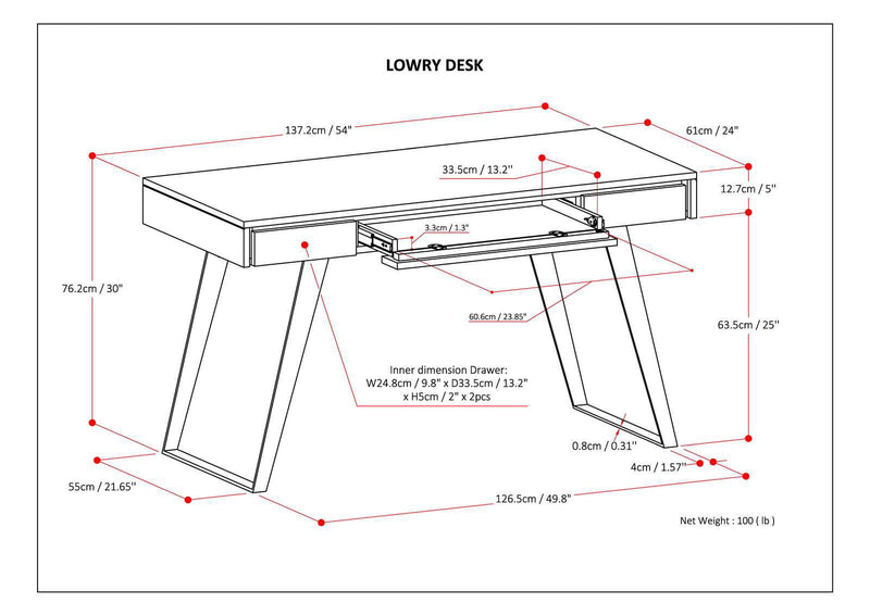 Lowry - Handcrafted Desk