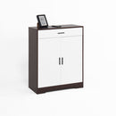 Freestanding Wooden Shoe Cabinet, 4 Tier Organizer With Drawer