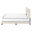 Bed, Upholstered, Frame Only, Transitional