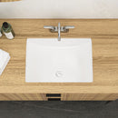 Modern Ceramic Undermount Bathroom Sink With Overflow, High Quality