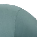 Contemporary Swivel Glider Chair With 360 Degree Rotation