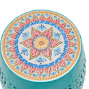 Ruby - Boho Mosaic Side Table With Ceramic Tile Top