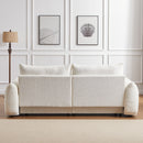 2 Seater Cushion Sofa With 2 Cushions And 2 Ball Pillows