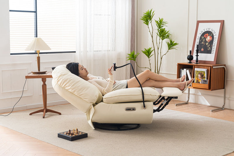 Power Recliner Swivel Glider USB Charger With Bluetooth Music Player, Sleep, Working, Game And Leisure