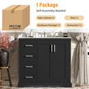 Bathroom Vanity With Sink, Soft Close Doors, Adjustable Shelf & 3 Drawers