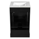 Elegant Bathroom Vanity With Ceramic Sink, Soft Close Door, Adjustable Shelf