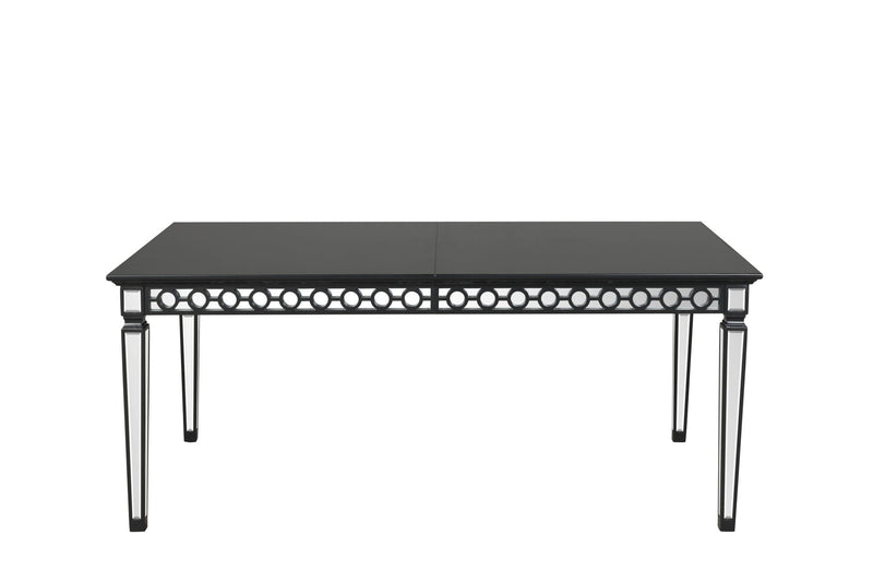 Varian II - Mirrored Dining Table - Black