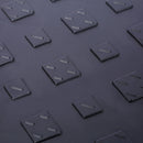 Heavy Duty Plastic 4" High Portable Automotive Curb Ramp For Cars & Wheelchairs Interlocking Design - Black