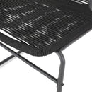 Moonstone - Outdoor Club Chair Set With Rope Weave Design - Black
