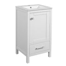 Bathroom Vanity With Ceramic Sink, Soft Close Drawers, Door Organizer, Divider Drawer, Adjustable Foot Pads