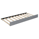 Upholstered Platform Bed With Reading Lights, Drawers, Trundle And Shelves