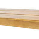 Nahanni - Rustic Acacia Wood Bench With Slat Design - Natural