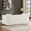 Eleanor - Sofa Boucle - Beige / Gold / Ivory / Ivory White