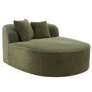 Modern Chaise Lounge Sofa Boneless Couch With Supportive Pillows