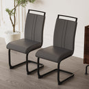 Modern Dining Chairs With High Back Upholstered Design Metal Legs