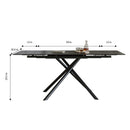 Modern Retractable Sintered Stone Dining Table