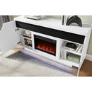 Alessia - Electric Fireplace With Multi Color LED And Flame Settings
