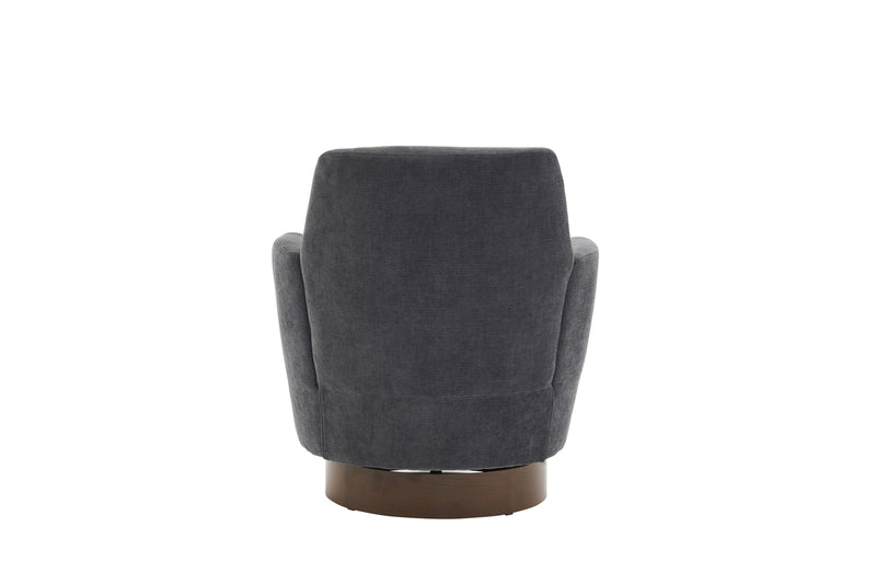 Polyester Swivel Barrel Chair, Swivel Accent Chairs Armchair For Living Room, Reading Chairs For Bedroom Comfy, Round Barrel Chairs With Gold Stainless Steel Base