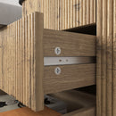 Multi Functional 3 Drawer Nightstand, Perfect For Storing Items Of Different Heights, A Perfect Combination Of Nature And Fashion - Black