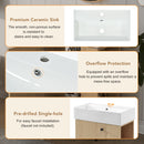 Modern Floating Bathroom Vanity With Ceramic Basin Perfect For Small Bathrooms