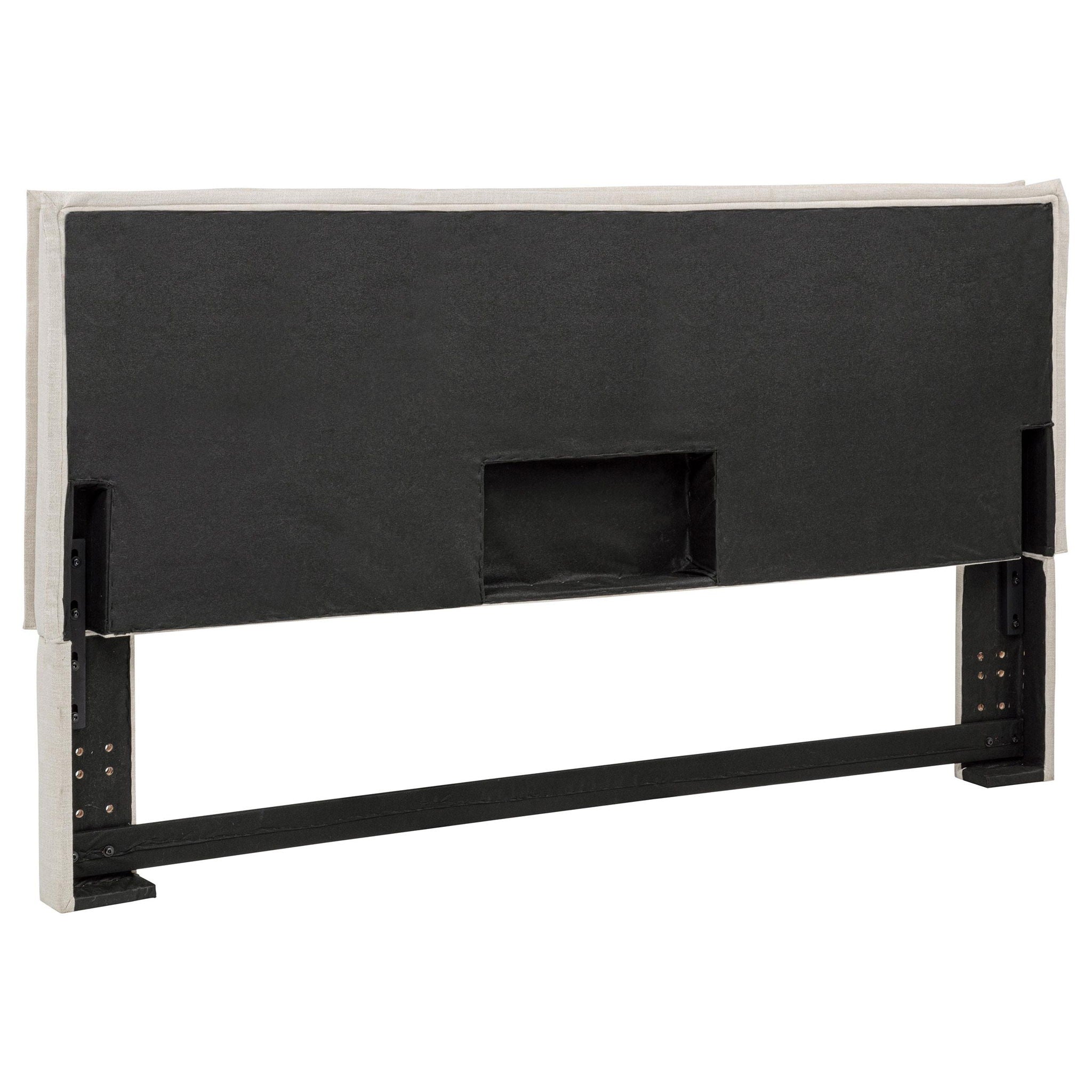 Izzy Upholstered King Panel Headboard Sand