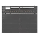 Twin Size Loft Bed with 8 Open Storage Shelves and Built-in Ladder, Gary