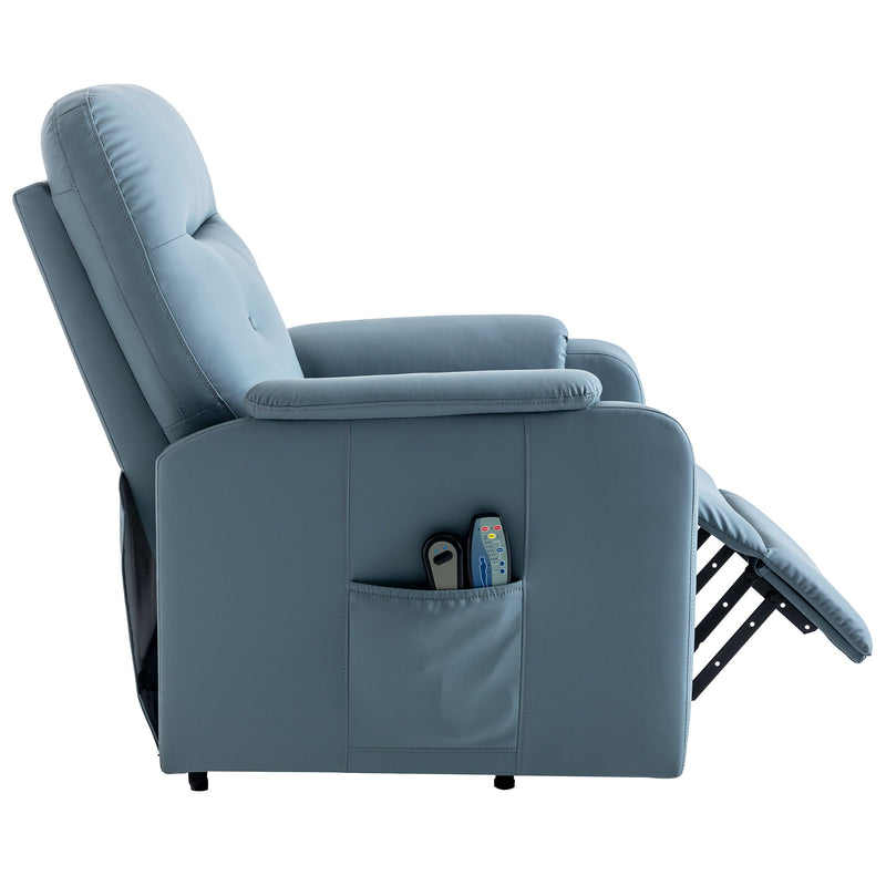 Massage Recliner Chair Electric Power Lift Chairs With Side Pocket, Adjustable Massage And Heating Function For Adults And Seniors