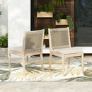 Cordoba - Dining Chair (Set of 2) Comfortable Armless Chairs - Beige