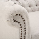 Nexuson - Upholstered Chesterfield Chair With Deep Tufted And Nailhead Trim