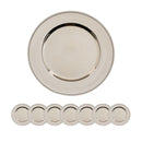 Plastic Charger Plate (Set of 8) - Silver
