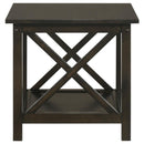 Rachelle - 3 Piece Rectangular Coffee Table Set - Deep Merlot