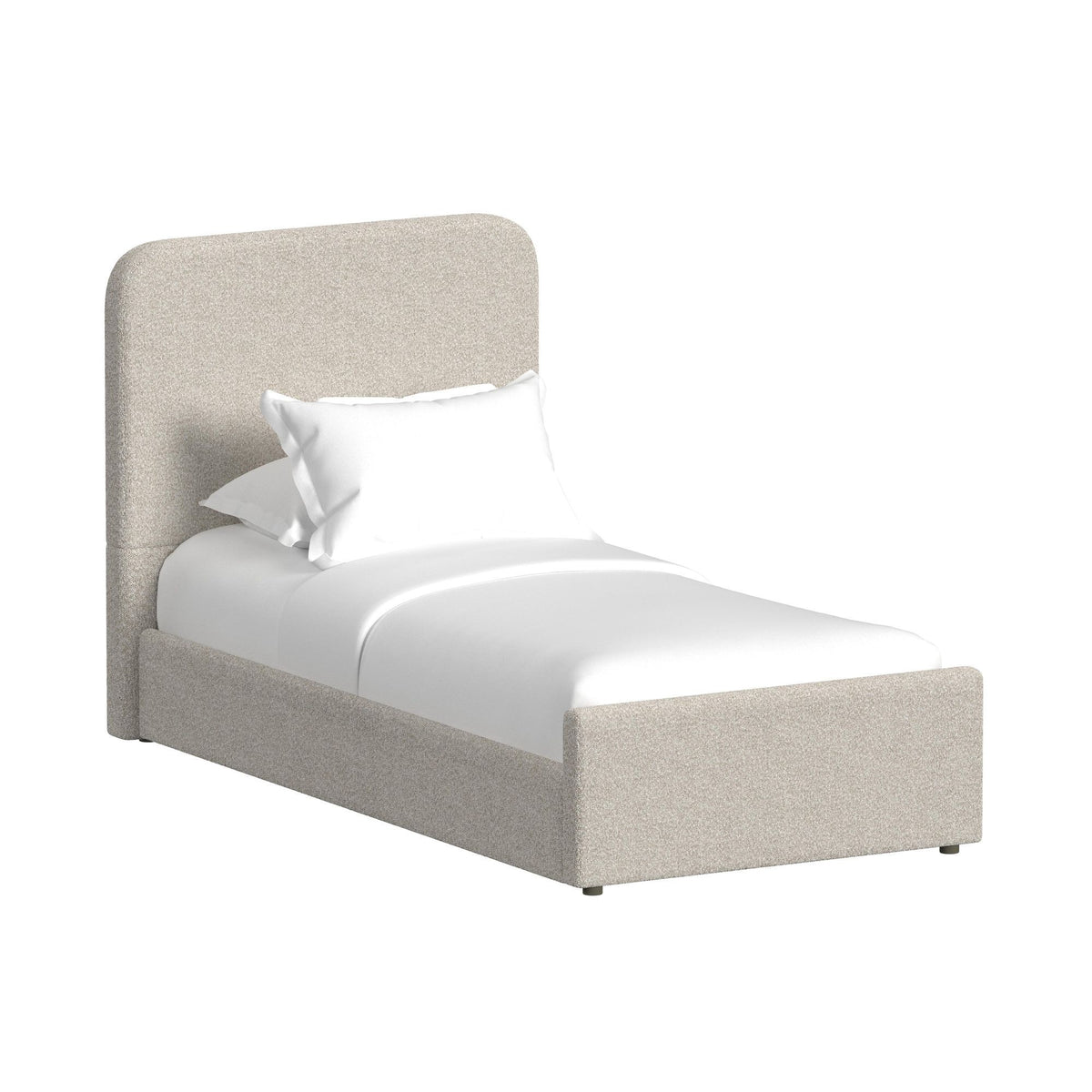 Stellar Upholstered Bed With 13 Slats in Beige by Elements International, view 2
