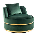 360 Degree Swivel Over Sized Upholstered Barrel Chair