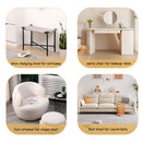 Handwoven Paper Rope Foot Rest Shoes Stools Ottomans For Entryway