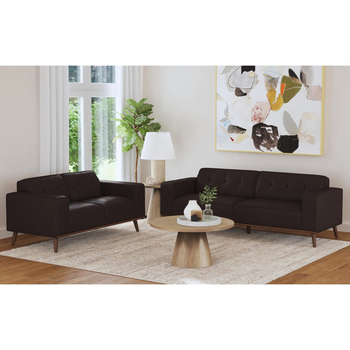 Destiny Living Room Set in Dark Brown by Elements International, view 5