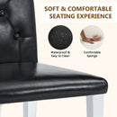 Dining Chairs With Ergonomic Buckle Backrest For Home