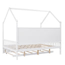 House Bed With Trundle, Kids Bed With Shelf