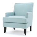Serenada - Upholstered Fabric Club Chair With Nailhead Trim And Tapered Birch Legs