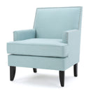 Serenada - Upholstered Fabric Club Chair With Nailhead Trim And Tapered Birch Legs