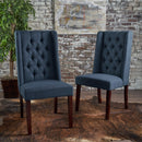 Sophisticated Tufted Dining Chair With High Back Design