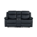 Blanche - Console Reclining Loveseat With LED Lights And Speakers