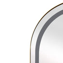 Oval Medicine Cabinet Mirror Bathroom Mirror With Storage Wall Mounted Medicine Mirror Cabinet With LED - Golden