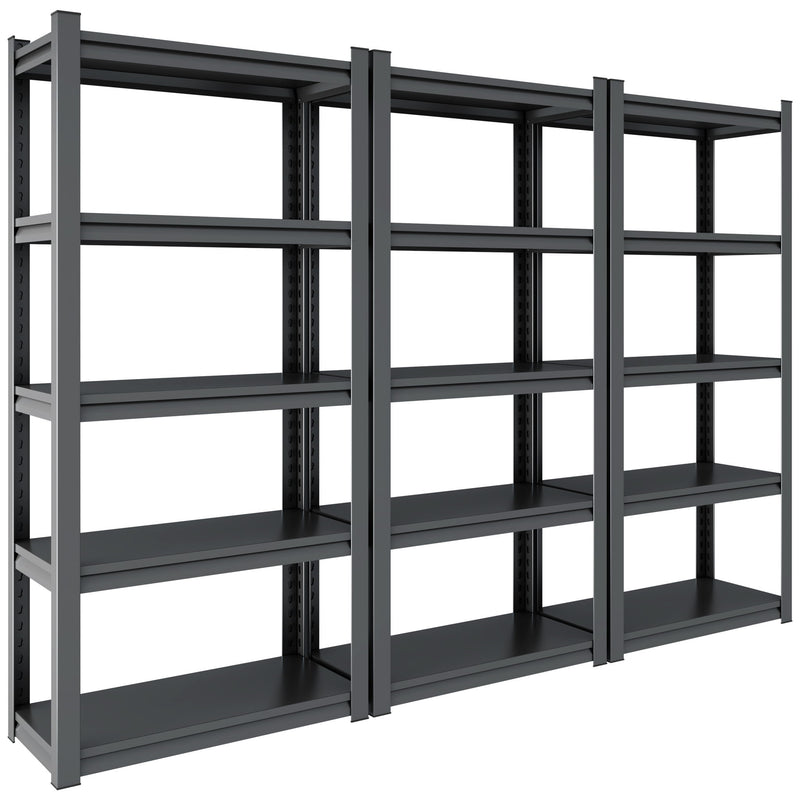 Industrial Heavy Duty Metal Garage Shelving Unit, Adjustable Storage Rack